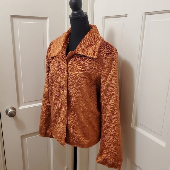 Erin London Faux Fur Jacket Blazer Size Large - Picture 2 of 10